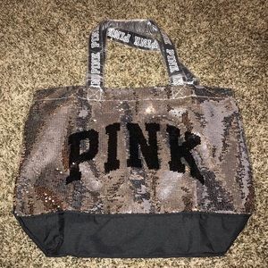 Pink tote bag